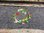 Table Runner with Grass and Flowers, dark gray