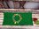 Table Runner with Grass and Flowers, emerald green
