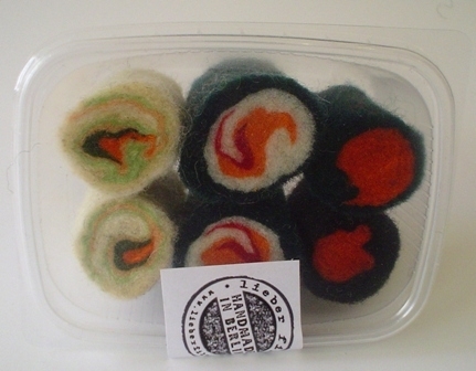 Sushi pack with 6 pieces