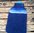 Wärmflasche mit Streifen, blau