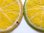 Sitzkissen Zitrone mit grüner Schale
