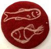 Seat Cushion with 2 fish