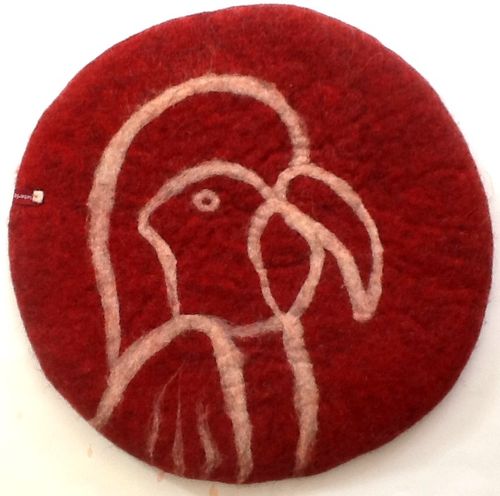 Seat Cushion with a parrot